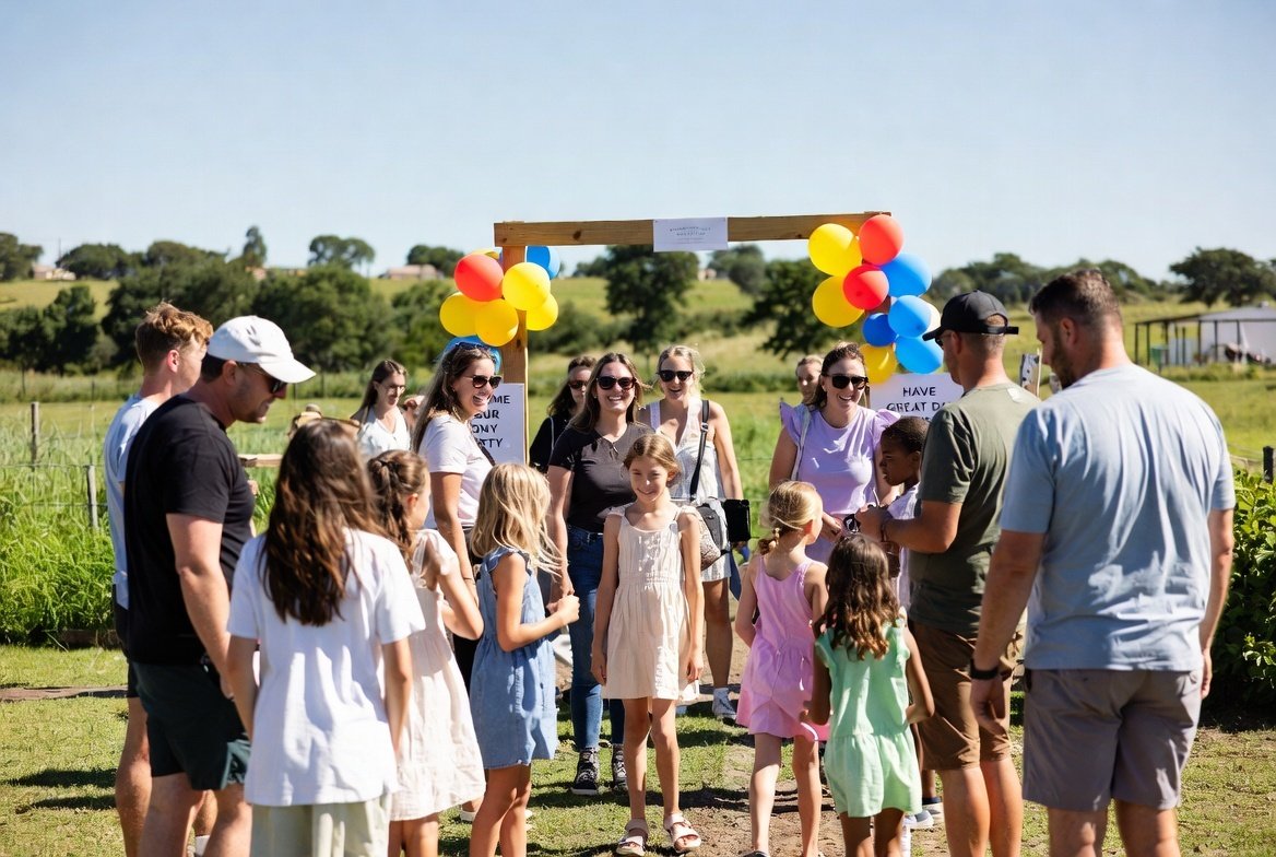 Kids welcomed to a pony party